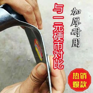 锰钢三角锄淬火一体成型开沟锄起垄锄头尖角镐松土刨沟锄农用种地