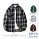 港风男士 长袖 衬衫 24新款 春夏季 日系宽格子松衬衣外套