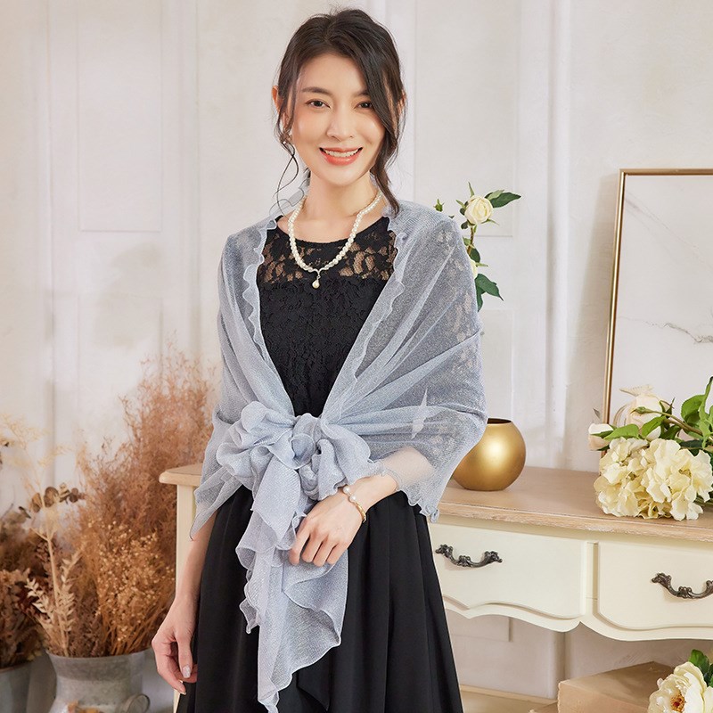 小披肩结婚庆围巾婚礼新娘婚纱巾伴娘服外套晚礼服旗袍外搭88508