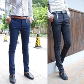 潮流休闲裤 韩版 裤 2022韩国修身 时装 新款 小脚裤 男式 男士 简直筒裤 子