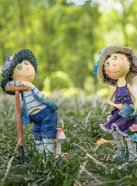 花园装饰庭院别墅院子摆件u园艺装饰品创意户外卡通人物雕塑摆件
