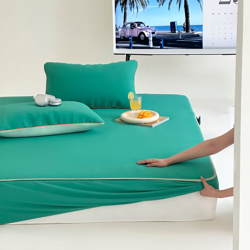 A类凉感鸭冰丝软凉席三件套夏季床笠款空调软席夏被四件套可机洗,床上用品,冰丝席,淘宝优惠券,粉丝福利购,淘宝优惠卷