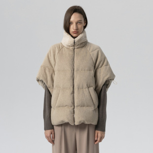 Loro简约羊羔毛领羽绒夹克外套 Moby SIMONETTA RAVIZZA25秋冬