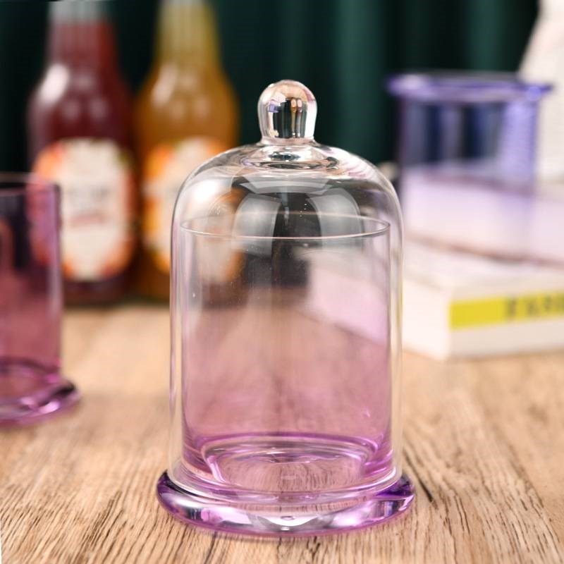 扩香石无火香薰杯观夏摆件玻璃罩水晶矿石家用精油容器卧室金钟罩