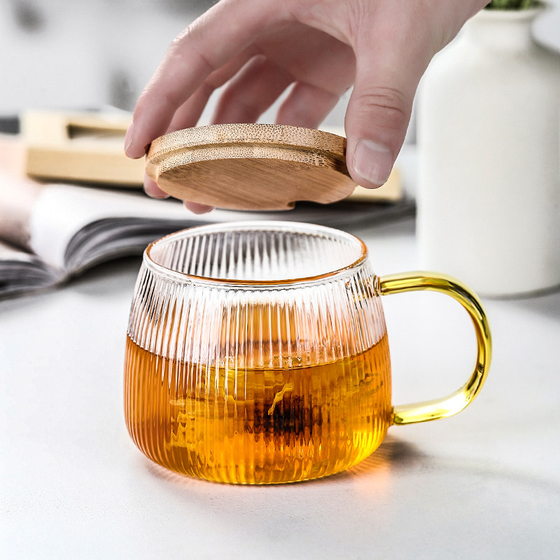 杯带盖勺把手燕麦牛奶早餐杯子茶杯大容量耐热水杯