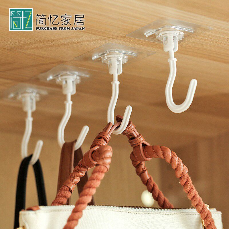 韩国强力挂钩门后痕粘钩壁挂厨具用品免钉衣帽钩