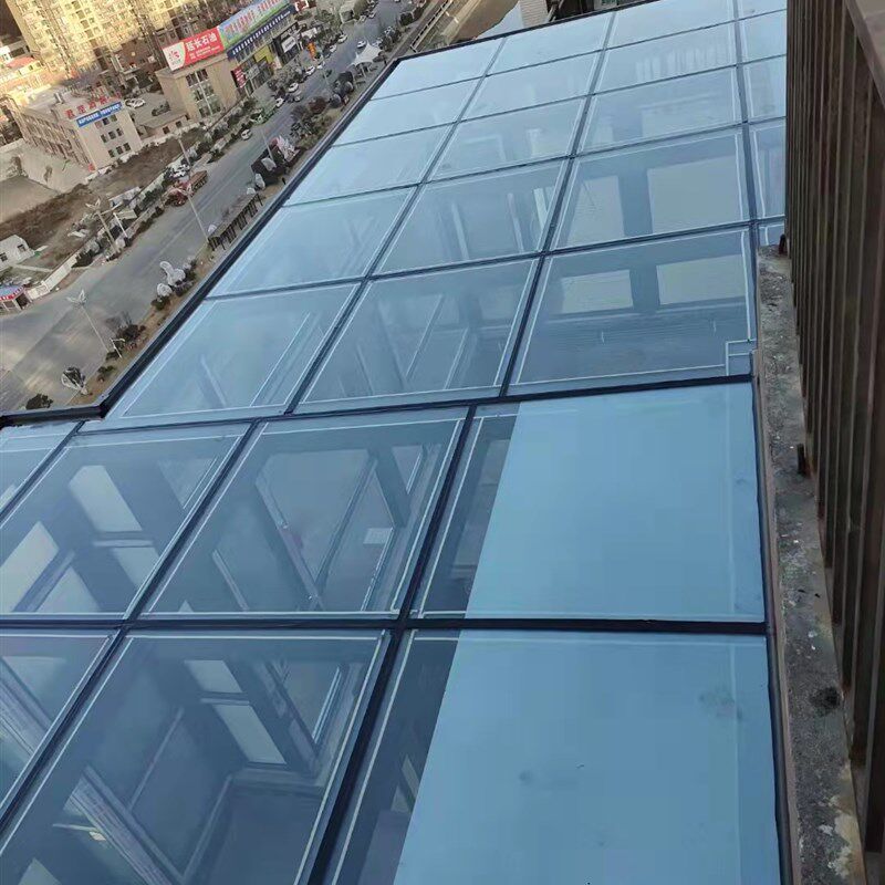 定制别墅露台断桥铝门窗封阳台钢化玻璃房铝合金西安