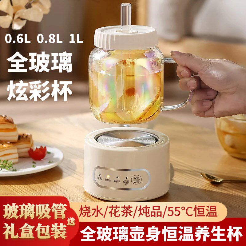 全电热水杯办公室小型迷你养生杯全自动茶煮茶杯