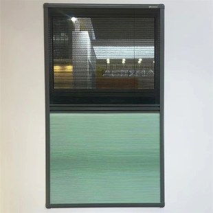 带框日夜帘内窗层百叶房车改装防蚊网纱窗遮阳光对两用窗帘