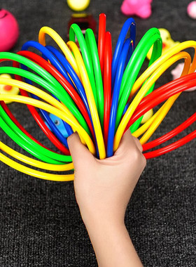 5个加粗地摊夜市套圈塑料套圈圈的圈投掷环儿童玩具批发爆款亲子