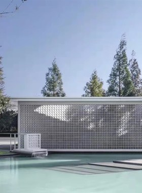 超白透明玻璃砖水晶砖方形实心砖太阳纹圆形隔断墙定制卫生间玄关