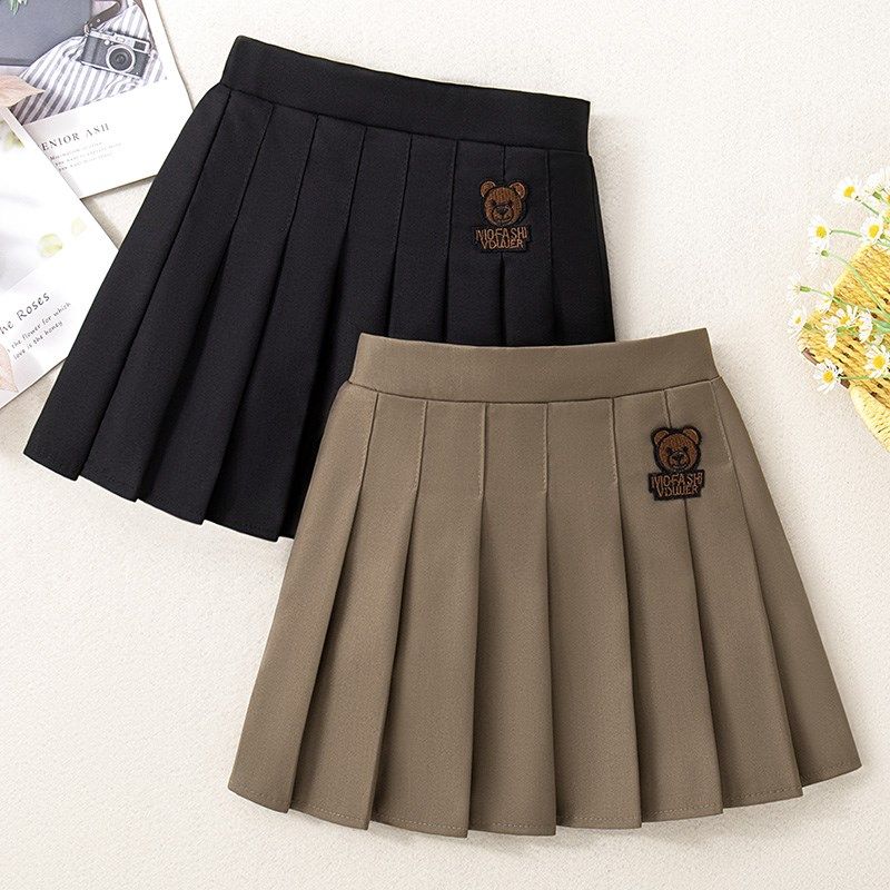 女童半身裙夏季2024洋气儿童西装百褶裙春秋洋气女孩学院风JK短裙