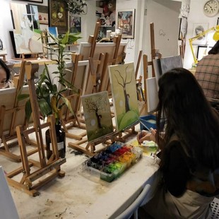 榉木台式画架桌面画架实木展示架广告画架画板