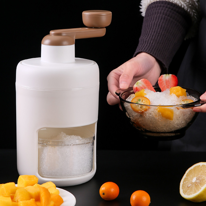 刨冰机老式手动碎冰器家用手摇雹料理小型破冰神器甜品绵绵沙工具