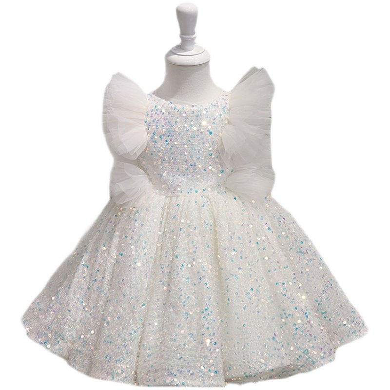 儿童礼服公主裙花童婚礼小女孩礼服钢琴演奏礼服女童生日蓬蓬裙