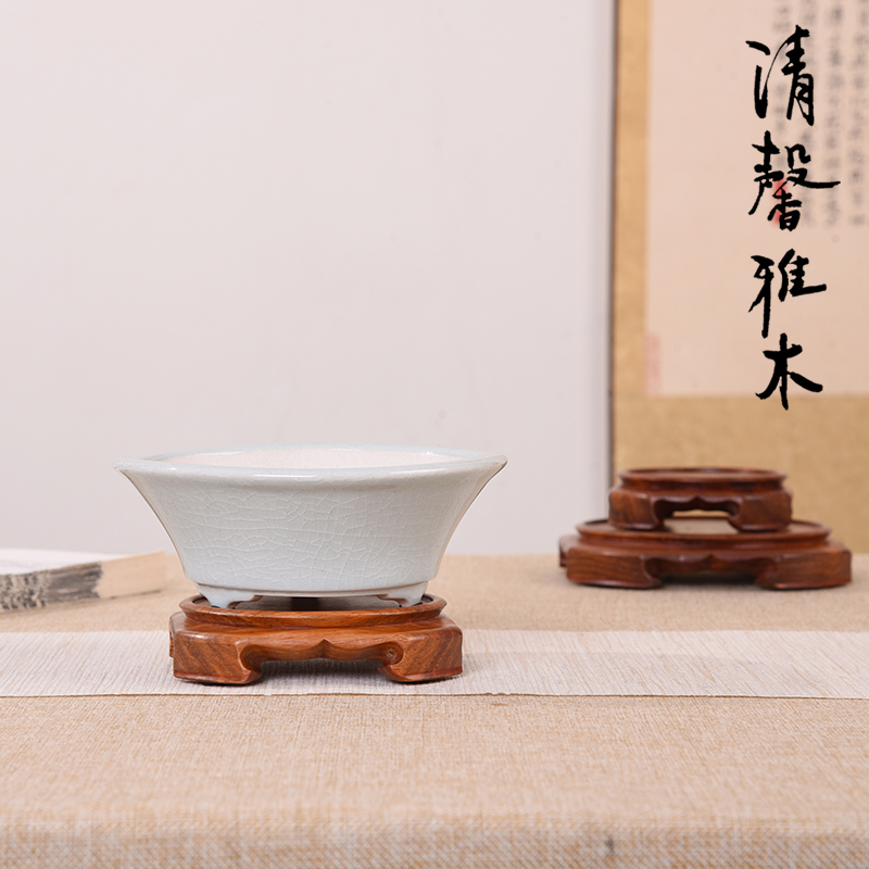 实木底座花梨整木雕刻玉器佛像紫砂茶壶花瓶花盆微型盆景茶杯底座