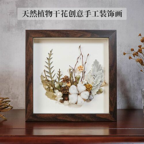 天然植物干花手工手作创意装饰画框家居软装样板间装饰教师节礼物