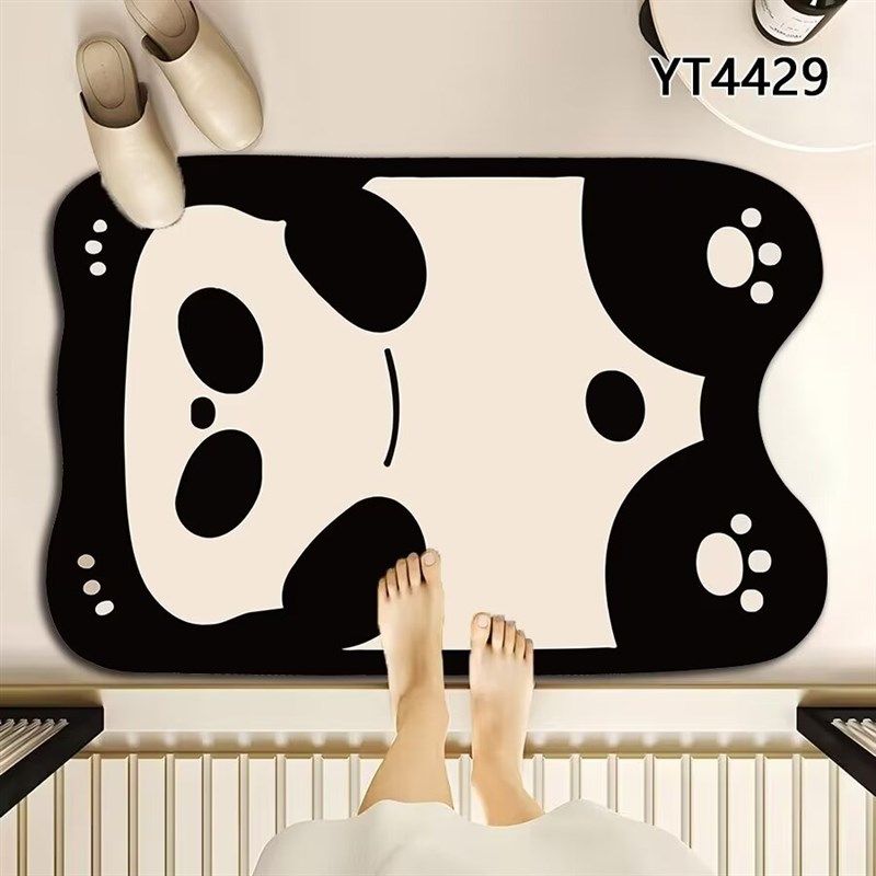 卡通硅藻泥吸水软地垫浴室卫生间门口防滑脚垫洗手间耐脏厕所地毯,居家布艺,家用脚垫,淘宝优惠券,粉丝福利购,淘宝优惠卷