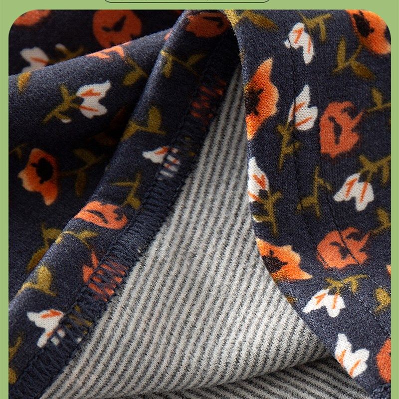 中老年人秋衣秋裤女单件德绒保暖内衣加绒加厚妈妈内穿2023新款秋