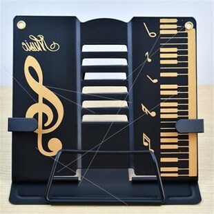 桌面阅读架乐谱架便携式调节谱台音符琴键读书架阅读架钢琴曲谱