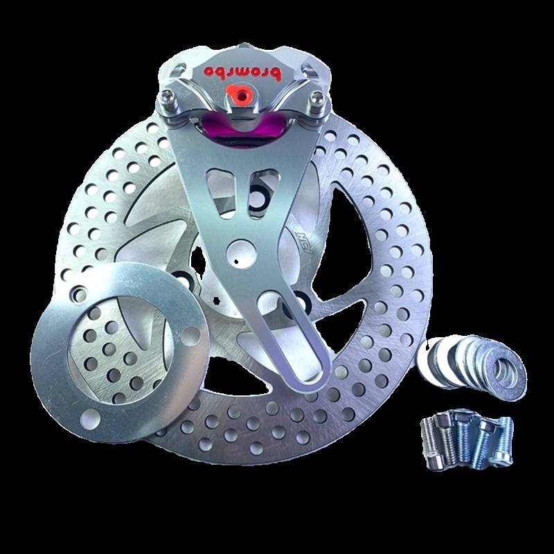 电动车鼓后刹改碟刹装 布雷博小螃蟹卡钳装 小龟王鼓改碟装