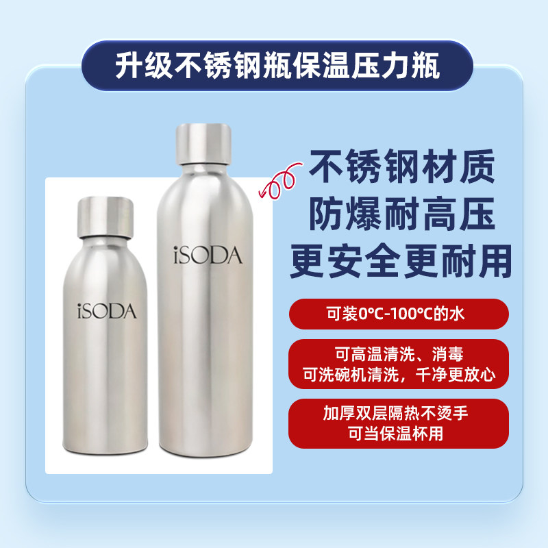 iOD爱苏打气泡水机苏打水机家用碳酸饮料打气奶茶店商用气泡机