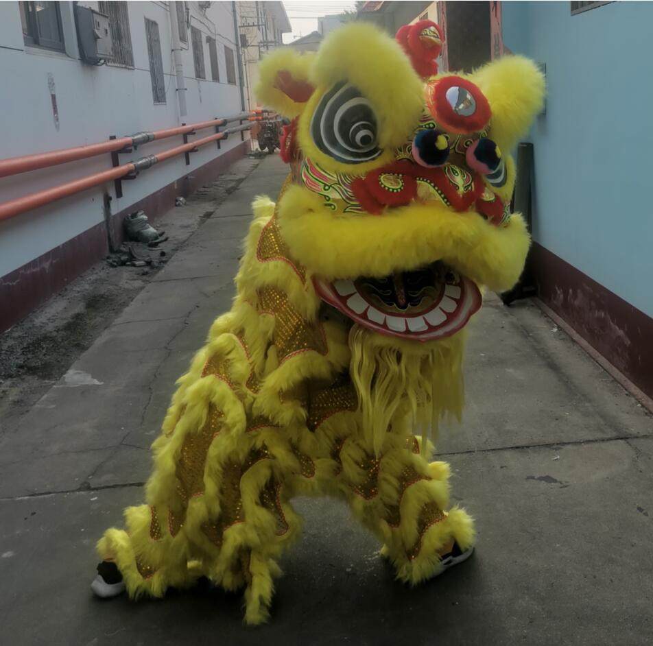 舞狮羊毛龙灯羊毛南狮羊毛醒狮道具蓝色醒狮假一赔十