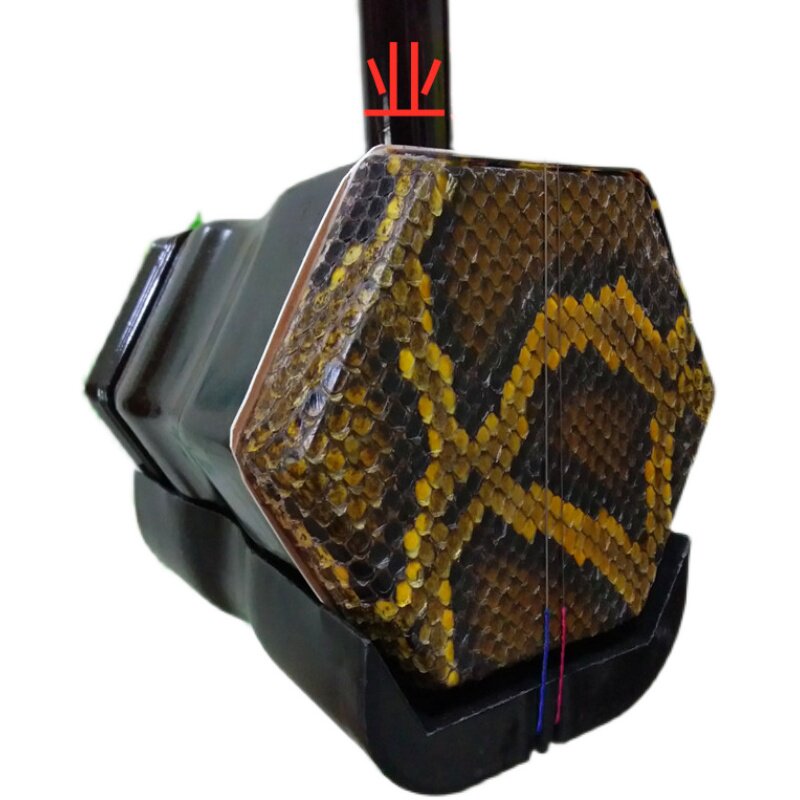 二胡蒙皮档大筒梨木旧琴换皮松蟒皮家庭演奏通用