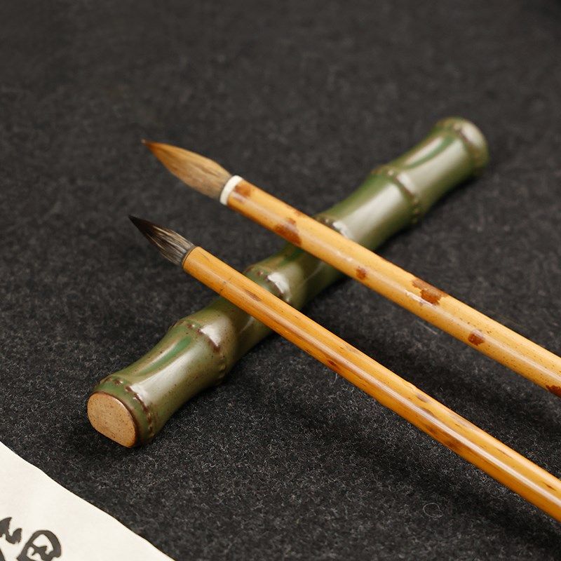 竹节两用笔搁陶瓷笔架 毛笔笔搁创意 可爱 陶瓷笔阁 笔搁古风笔山,文具电教/文化用品/商务用品,笔搁,淘宝优惠券,粉丝福利购,淘宝优惠卷