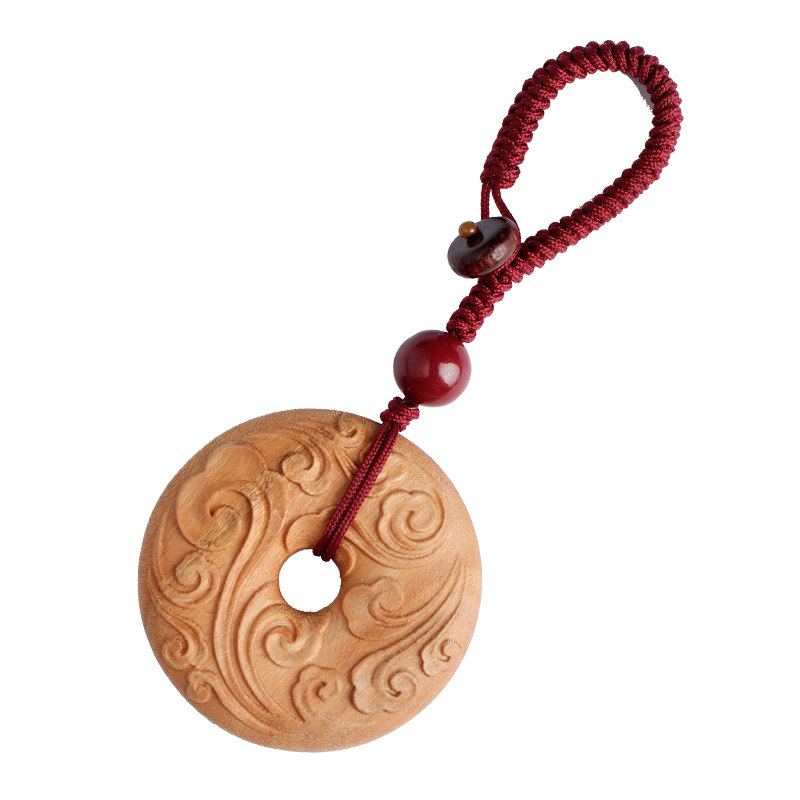 正宗老桃木平安扣朱砂挂件貔貅祥云宝宝儿童男女款钥匙扣项链挂件,家居饰品,木雕,淘宝优惠券,粉丝福利购,淘宝优惠卷
