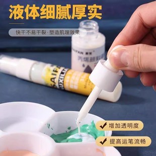调和剂保护剂DIY数字油画(赛梵防褪色调和液&保护剂)丙烯颜料