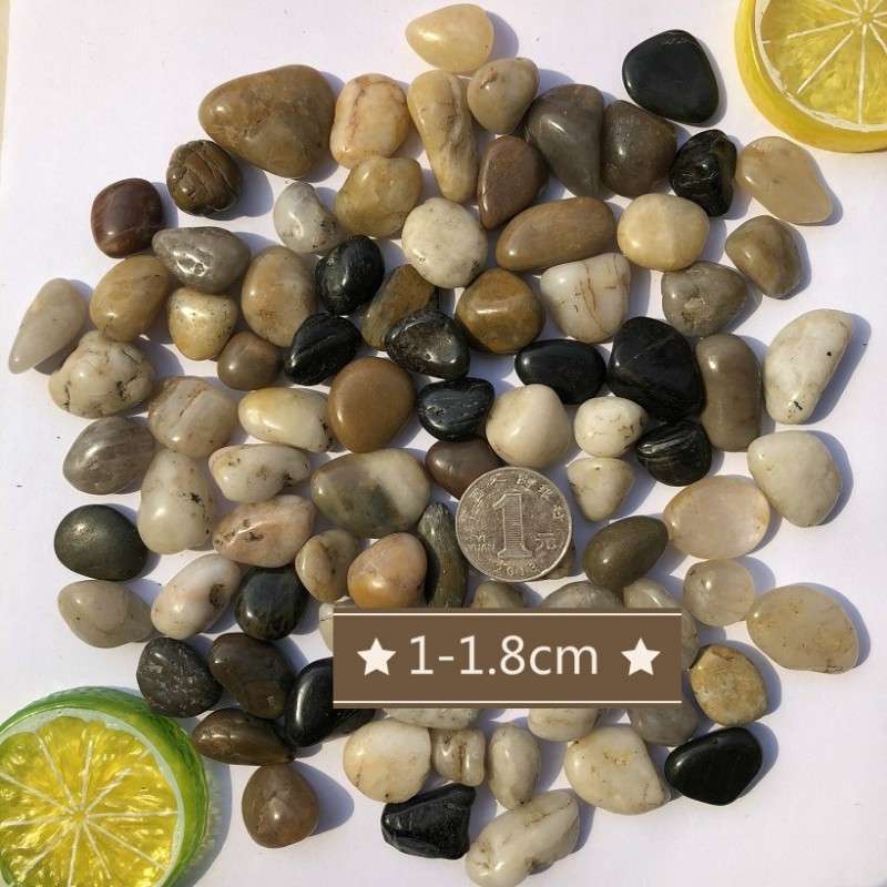 五彩色天然鹅卵石南京雨花石园林多肉花盆鱼缸装饰石头小石子庭院