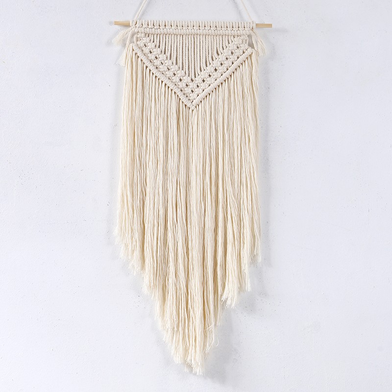 波西米亚编织挂毯diy北欧挂毯门帘手工流苏墙面装饰电表箱挡壁挂