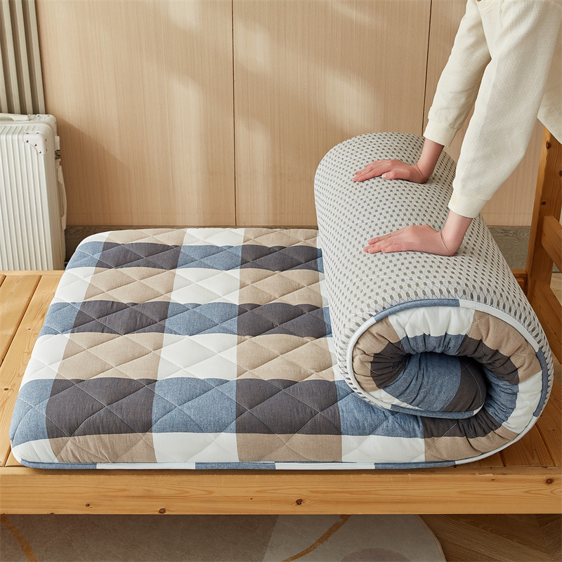 全棉新疆棉花床垫软垫被褥子纯棉学生单人加厚家用宿舍榻榻米水洗