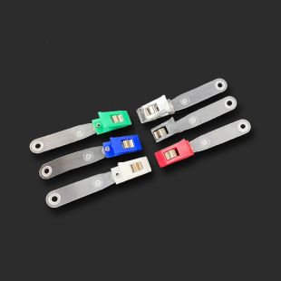 100个装胸卡夹扣证件卡套夹子塑料透明夹子厂牌工作证吊牌扣子