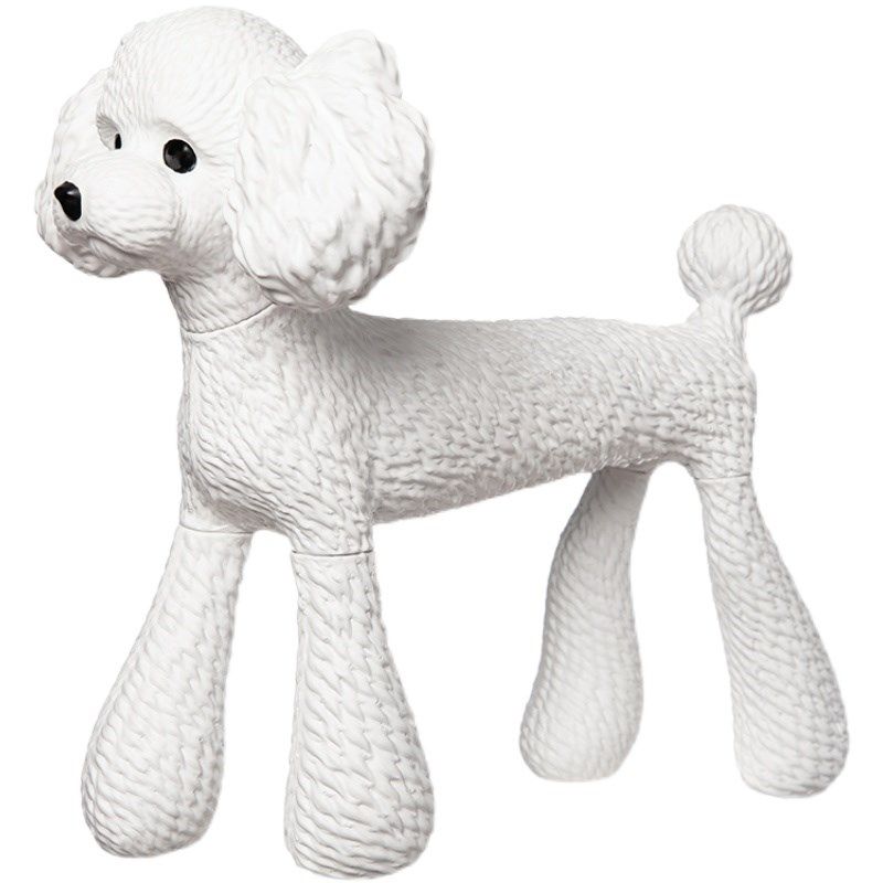 泰迪狗摆件宠物店装饰狗模型家居装饰泰迪衣服拍摄道具可爱狗摆件