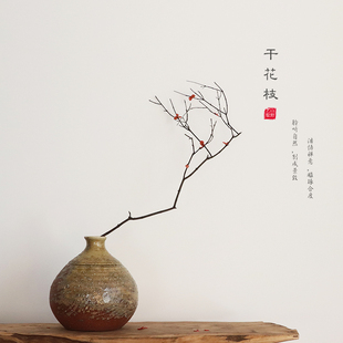 干支枝梅花艺插花瓶器复古干花枝干枝装饰摆件枯树枝禅意花束侘寂