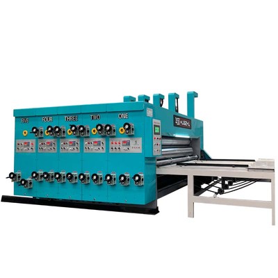 华筑纸箱机械设备 半自动瓦楞纸板单色四色印刷开槽模切机 链条机