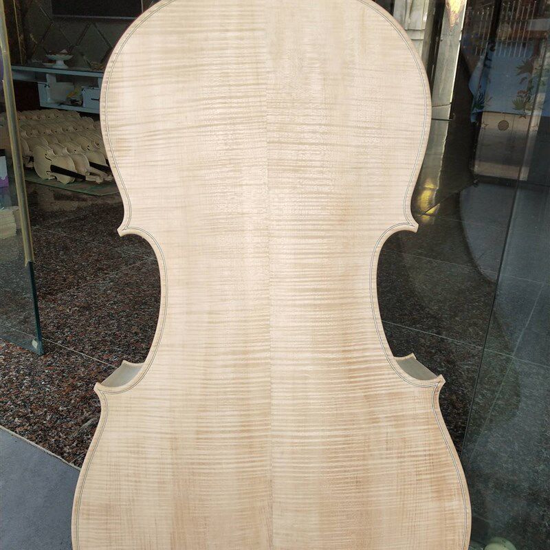 定制级大提琴白胚半成品实木手工欧料加工欧阳娜娜