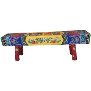 古装全家福婚纱照摄影长实木影楼拍照国潮秀禾道具