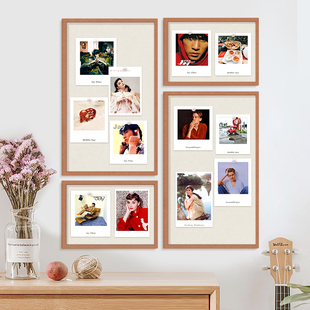 毛毡板墙照片墙相框墙面装饰留言板挂墙软木墙板愿景板客厅背景墙