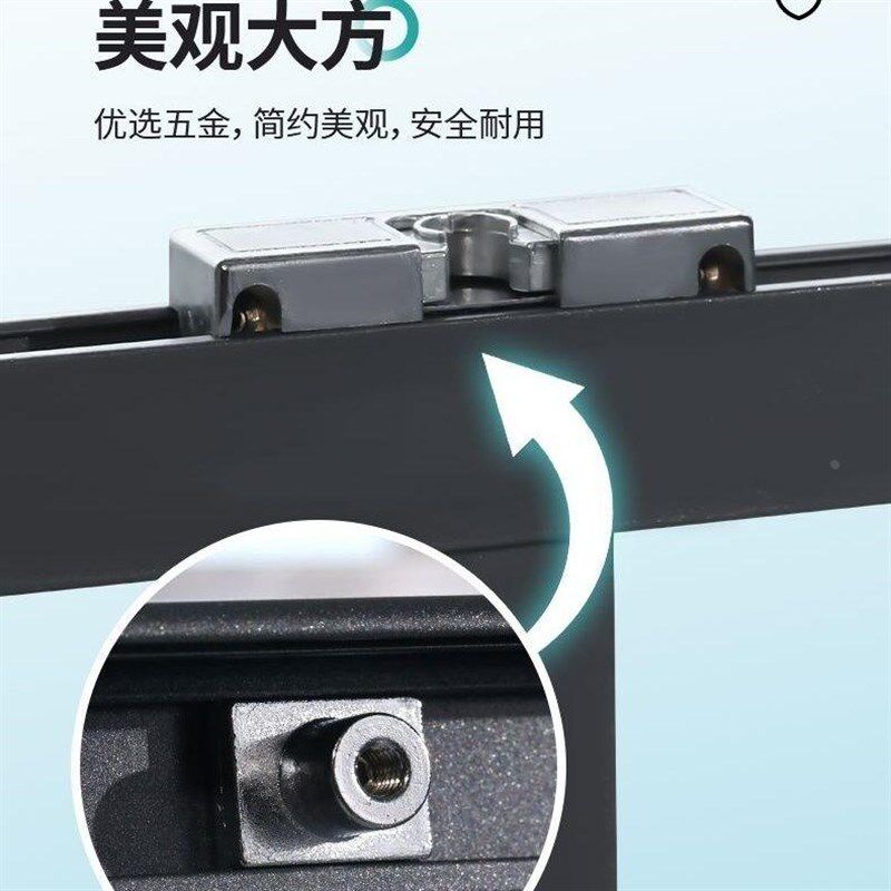 新款阳台折叠室内护栏家用铝合金窗户阳台防护栏免打孔阳台晾衣架
