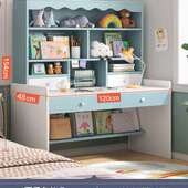 卧室小经济学生书桌书架电脑桌家用实用学生桌椅写字学习桌带