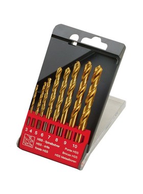 ENDU力易得麻钻头装直柄高速钢镀钛含钴麻钻