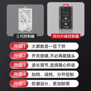 老渔匠鱼缸造浪泵静音横流环流冲浪泵溪流缸海缸底部吹粪器老鱼匠