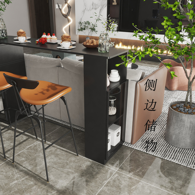 横厅沙发隔断柜后靠吧台靠背柜轻奢风客厅后面靠山柜可旋转餐边柜