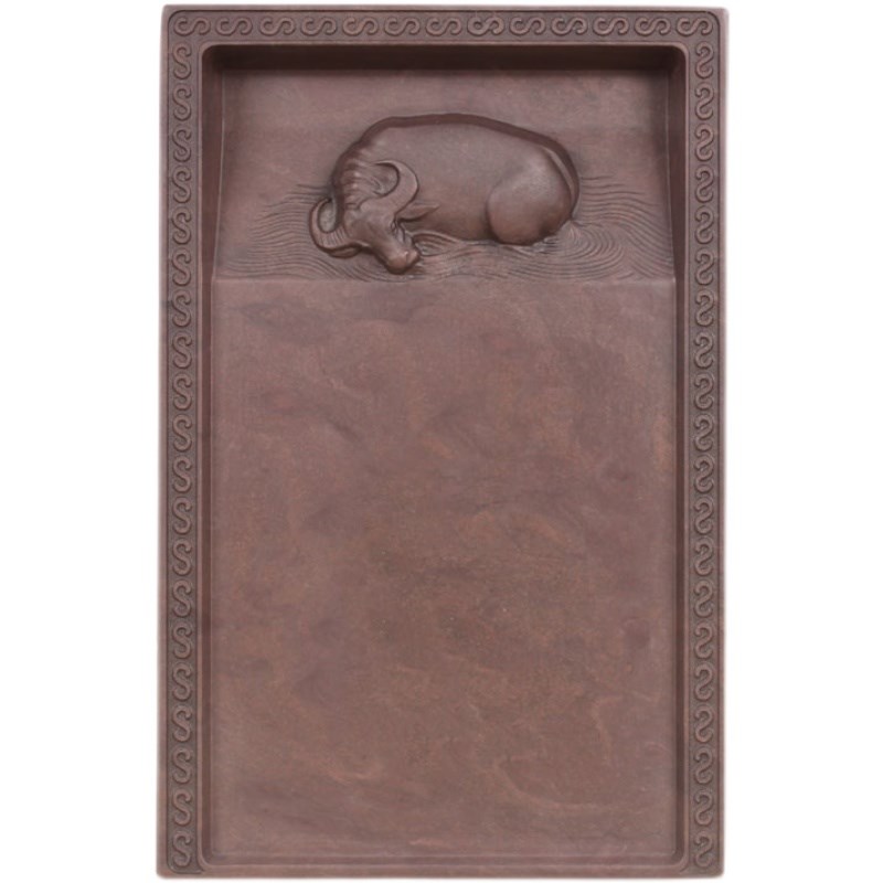 砚台原石天然端砚方形文房四宝磨墨研磨墨条书法毛笔学生国画专用