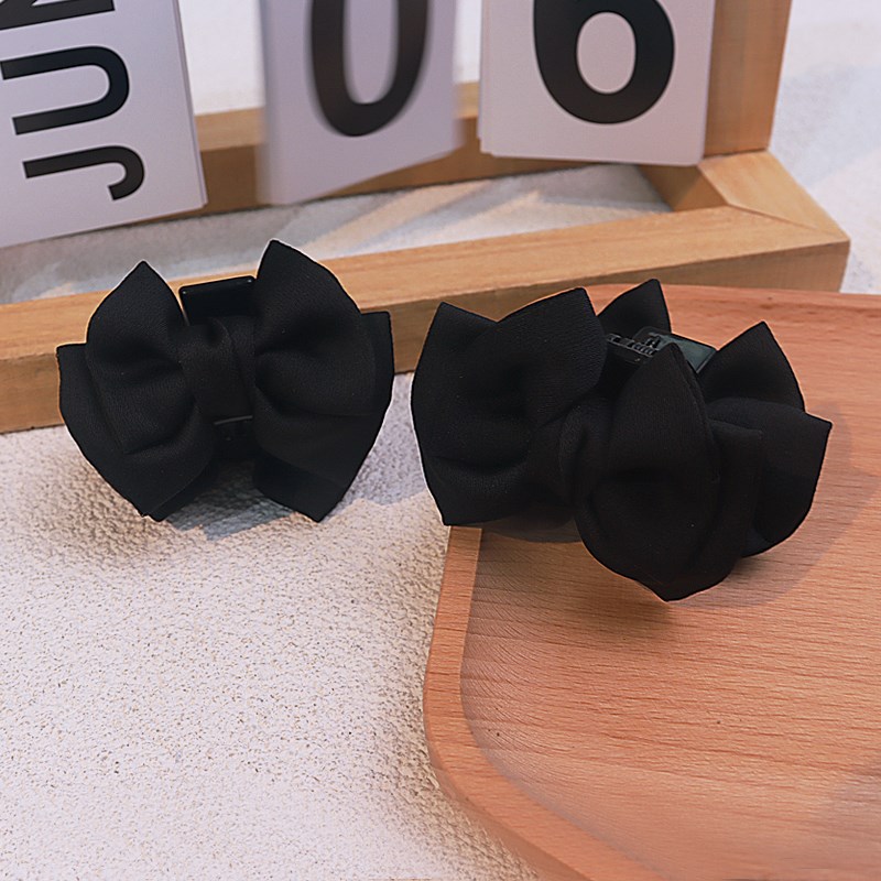 儿童小号蝴蝶结抓夹在逃公主刘海侧边夹对夹简约可爱女童发卡头饰