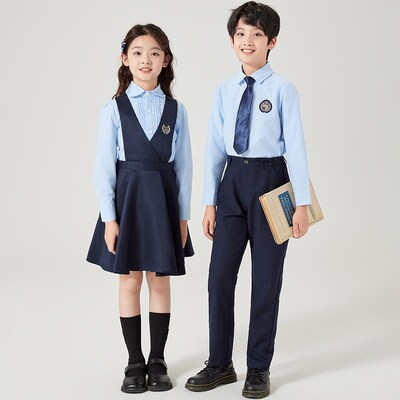 小学生校服jk裙子白衬衫合唱朗诵演出幼儿园女童学院风毕业照套装