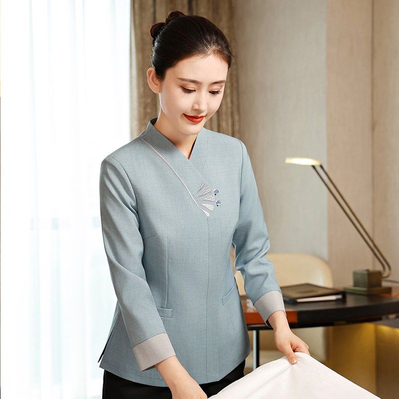 衣研堂客房美容院保洁工作服长袖酒店宾馆民宿阿姨加棉秋冬装套装,女装/女士精品,酒店工作制服,淘宝优惠券,粉丝福利购,淘宝优惠卷